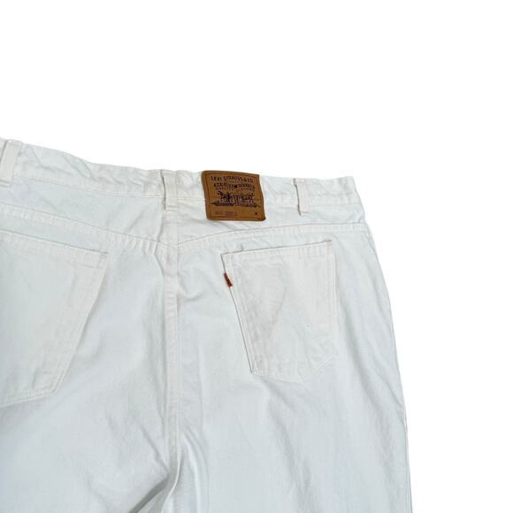 Vintage Levi's Orange Tab 9922 Tapered Leg Jeans White Plus Size 24 - Picture 6 of 7